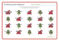 Christmas Lyrics Wipeout Christmas Lyrics Wipeout
